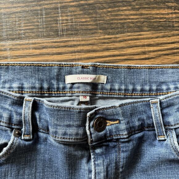 Levi’s Classic Bootcut Jeans Women’s Size 16 Blue Mid Rise - Picture 3 of 5